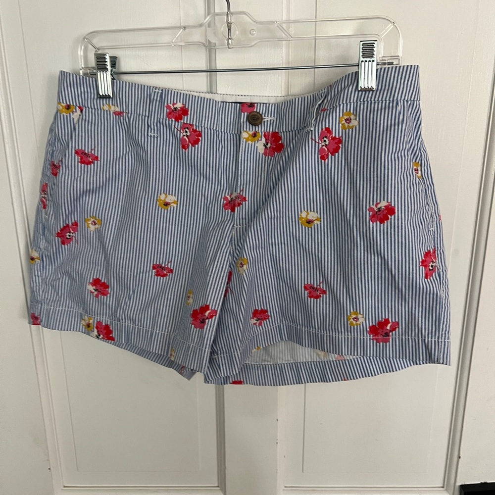Striped Floral Women's Shorts